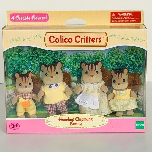 Calico Critters Hazelnut Chipmunk Family New in Box - Picture 9 of 12